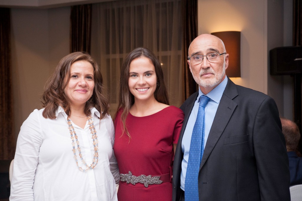 La embajadora del Líbano en España con Ana Hernández y Jesús Hernández